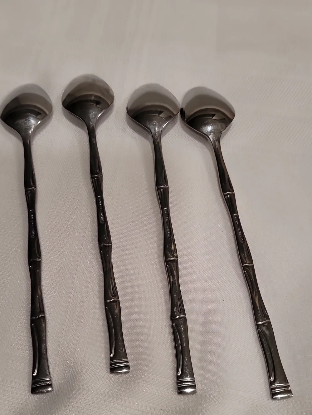 Vintage Flatware Bamboo Style Iced Tea Spoons 4